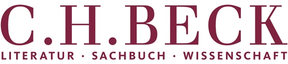 Logo von C.H. Beck mit dem Namen in großen kastanienbraunen Buchstaben. Darunter steht in kleinerem Text „Literatur · Sachbuch · Wissenschaft“ in kastanienbraunen Großbuchstaben, getrennt durch Punkte.